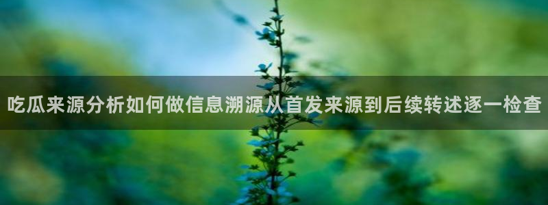 黑料吃瓜真伪核验